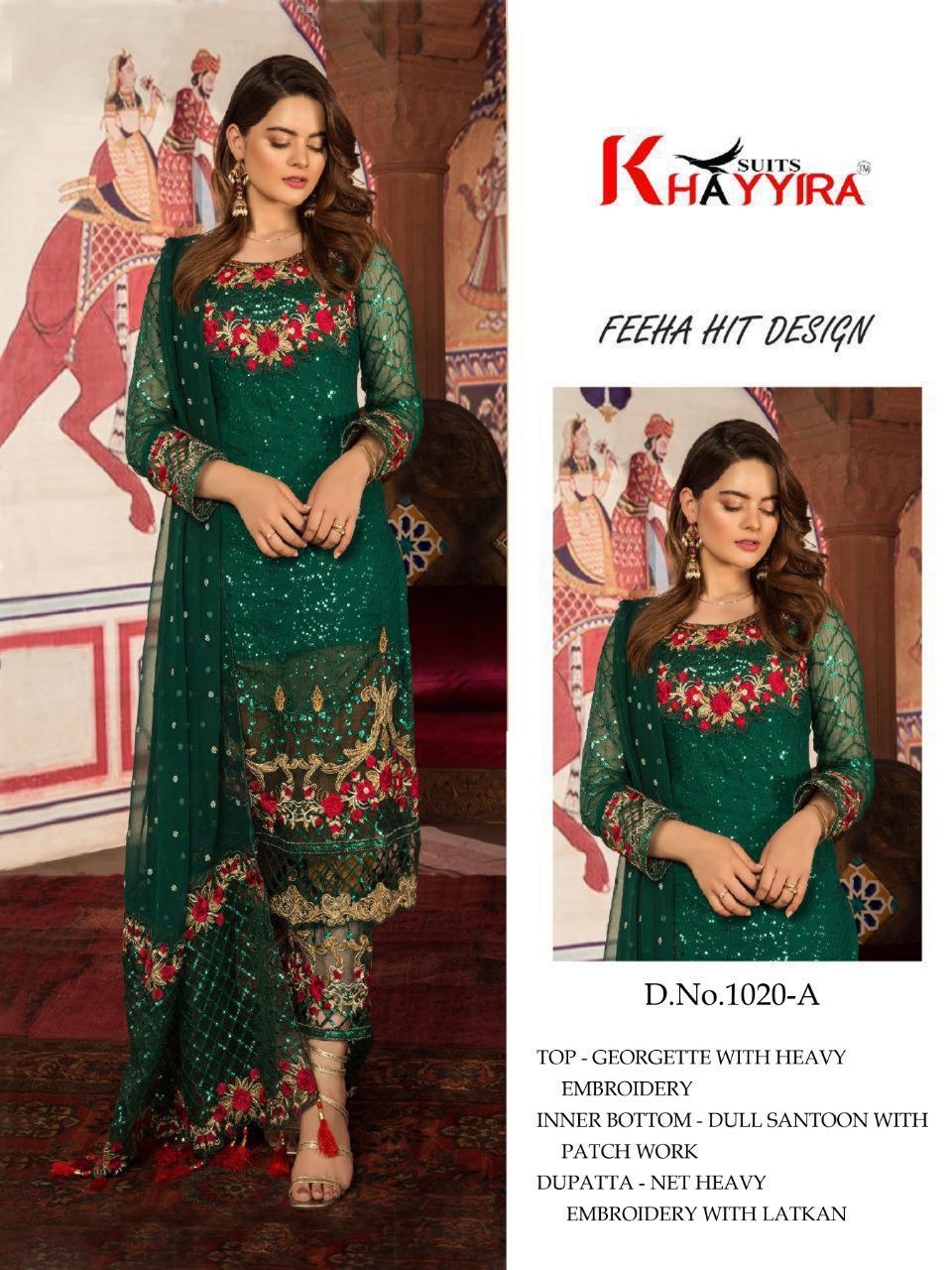 PAKISTANI SUITS D NO 1020A (1) BY KHAYYIRA